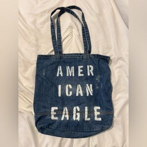 American Eagle Denim Tote Bag
